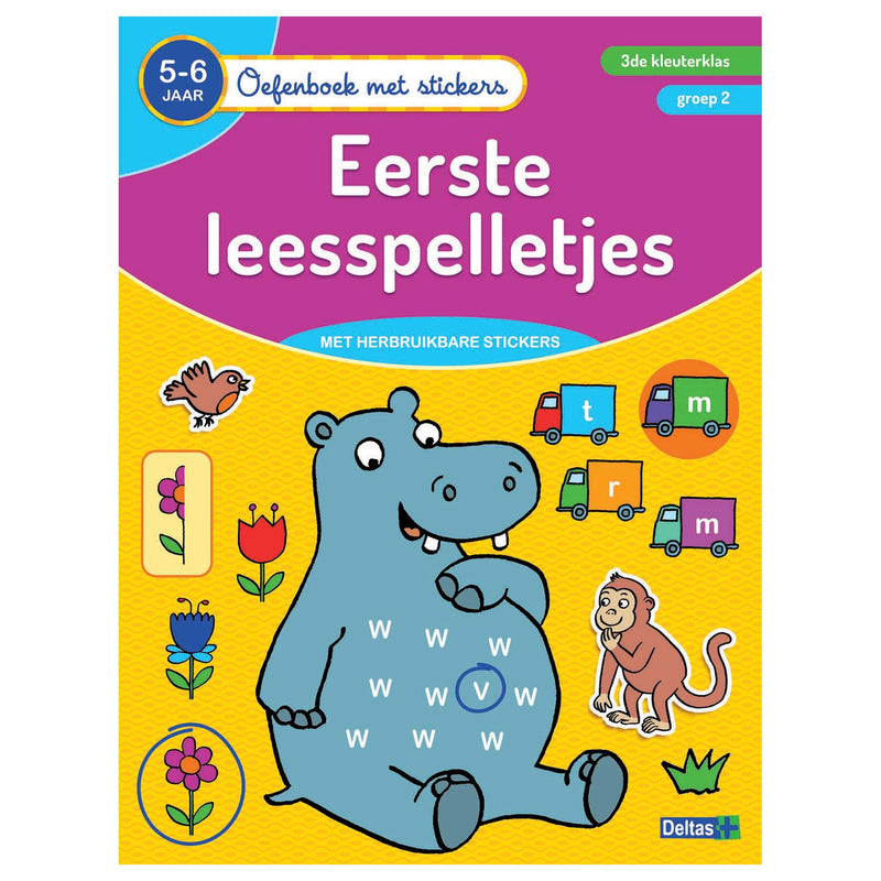 Deltas-Übungsbuch mit Aufklebern Erste Lesespiele (5-6 Jahre)