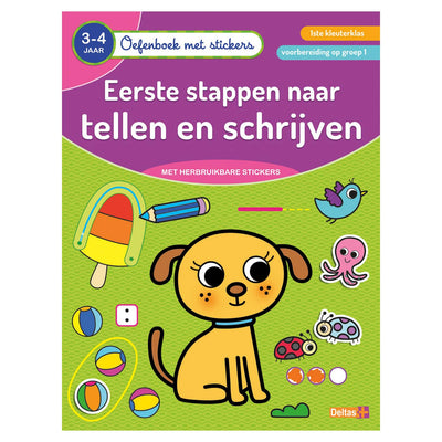 Deltas-Übungsbuch mit Aufklebern Zählen und Schreiben (3-4 Jahre)