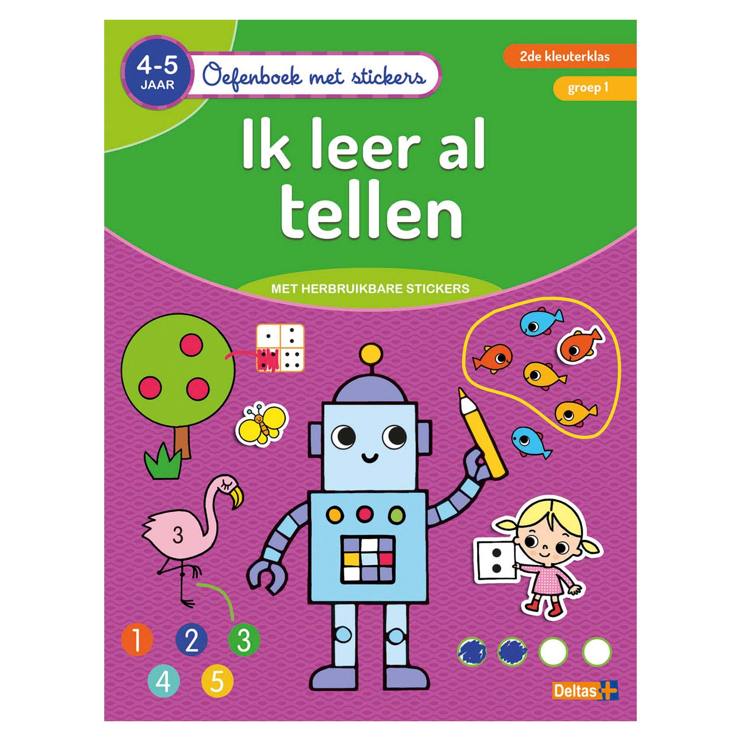 Deltas-Übungsbuch mit Aufklebern Ich lerne Cingle (4-5 Jahre)