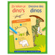 Vorlagenkarten Auf diese Weise zeichnen Sie Dinosaurier