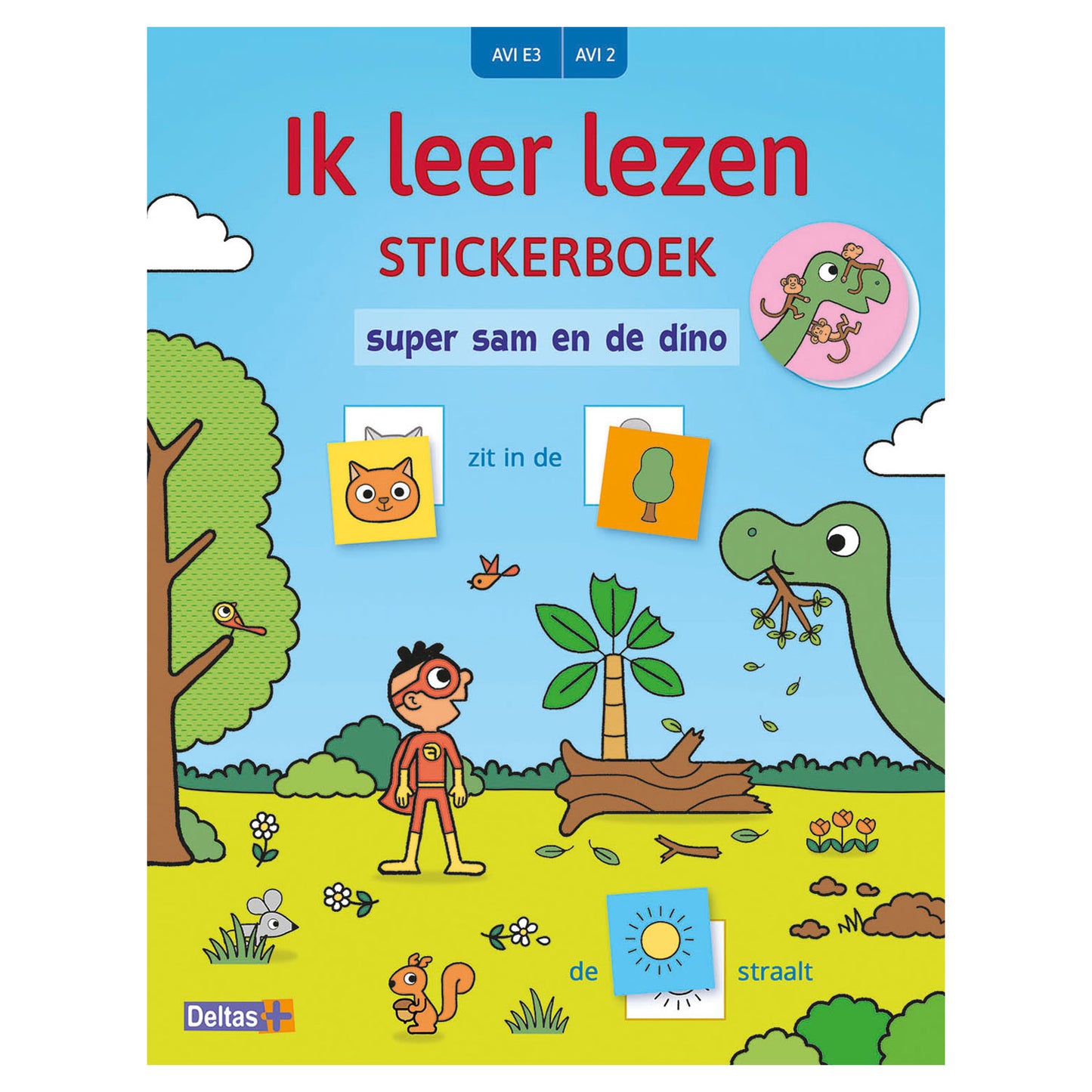 Deltas Ich lerne, das Aufkleberbuch Super Sam und die (Avi E3) zu lesen.