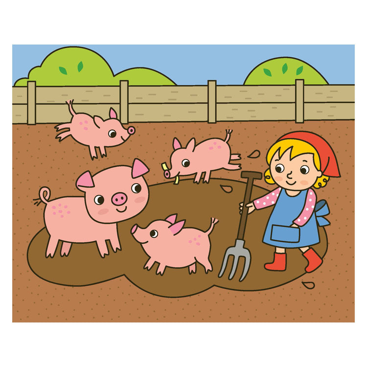 Deltas glücklich, die Tiere der Farm zu färben