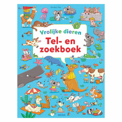 Deltas fröhliche Tiere bauen Suchbuch an