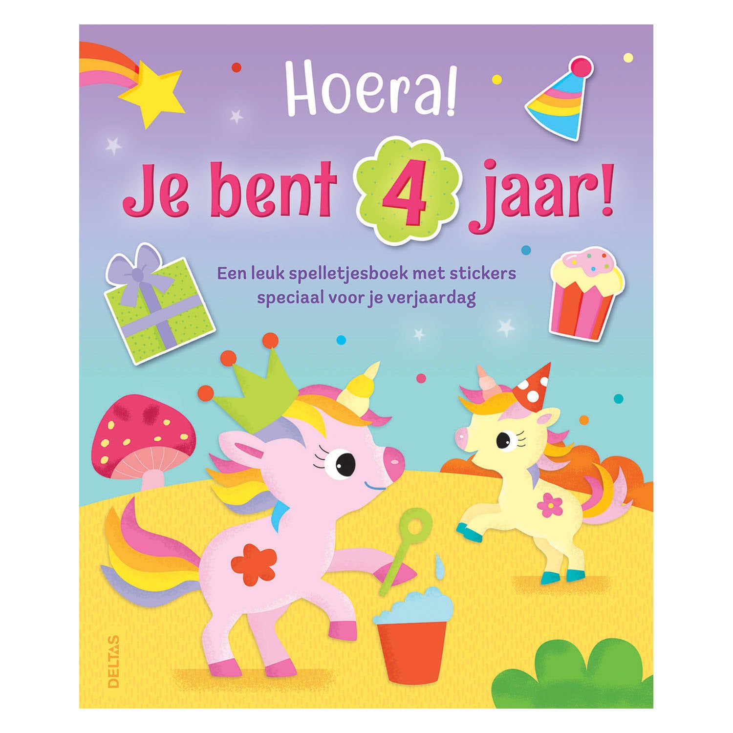 Deltas Hurra! Du bist 4 Jahre alt! Einhorn