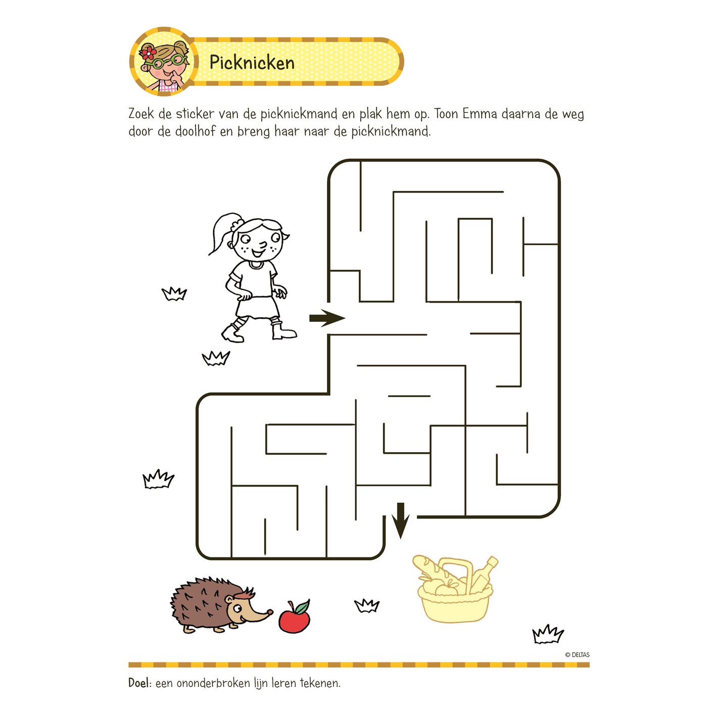 Deltas übt Spaß mit Aufklebern, die schreiben, lesen, zählen (5-6 Jahre)