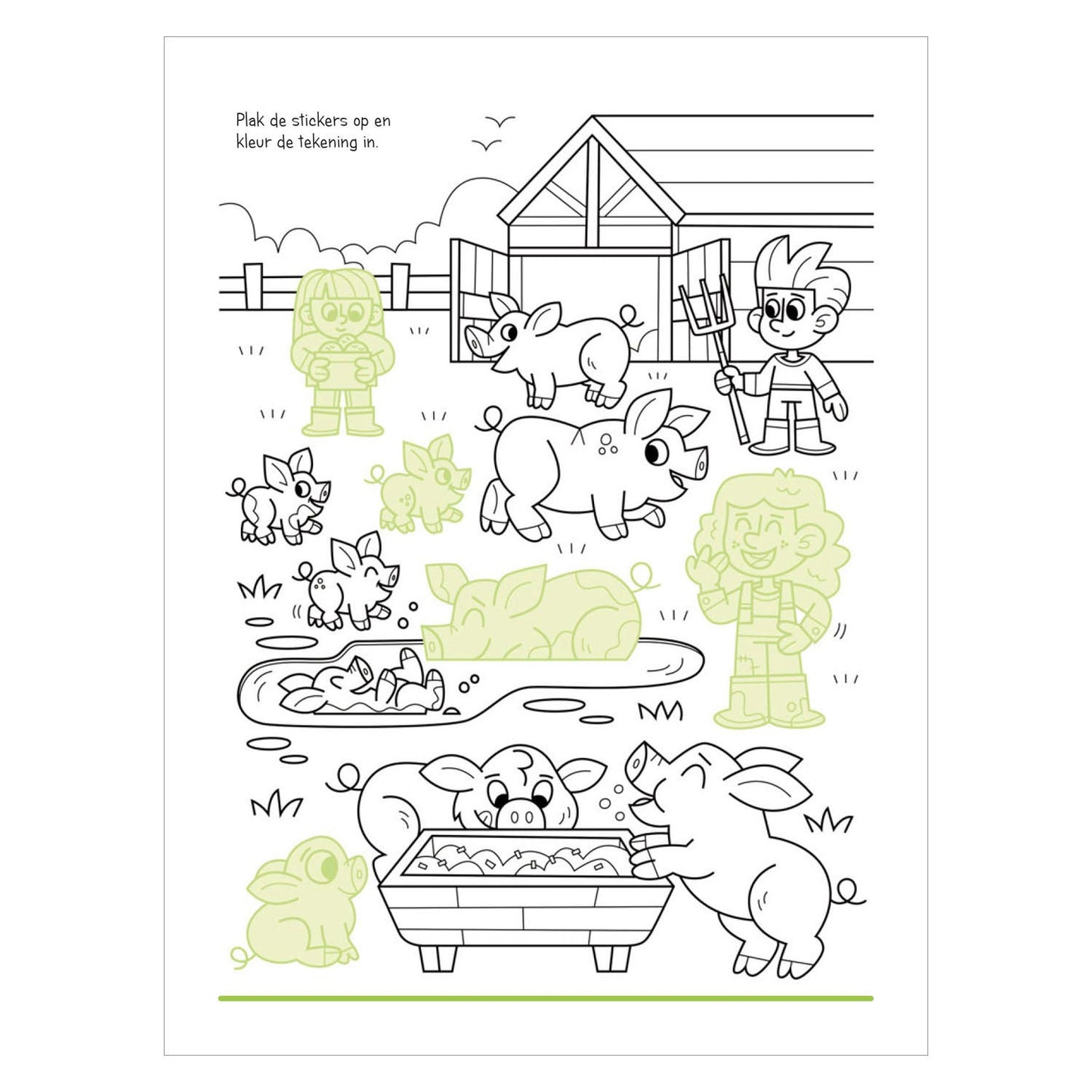 Aufkleberbuch - Tiere auf der Farm