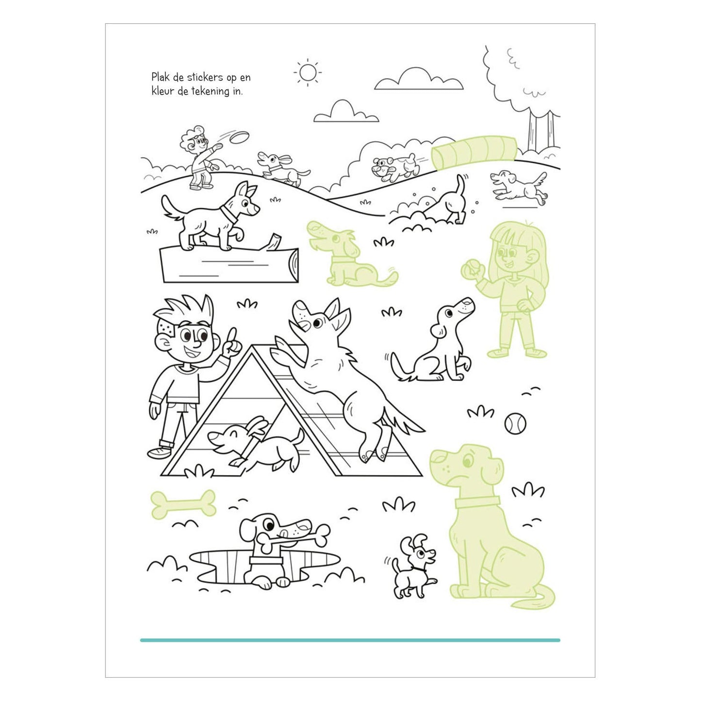 Aufkleberbuch - Tiere im Haus und Garten