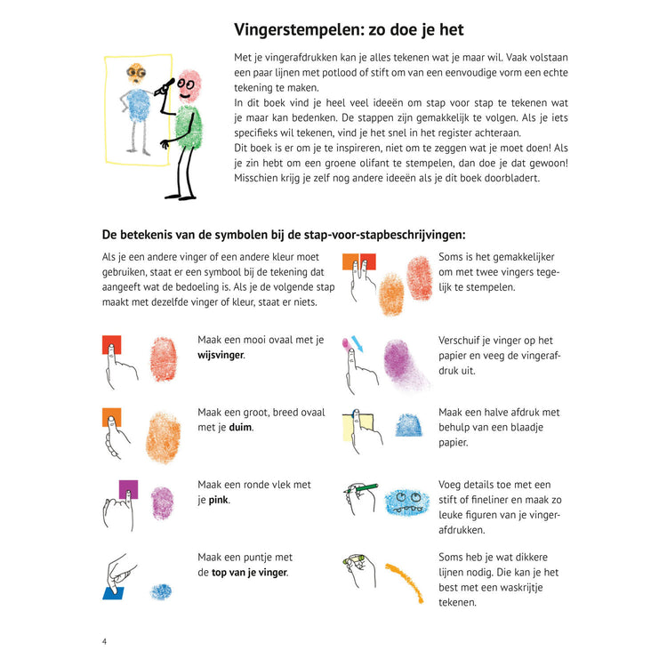 Deltas Ich kann 101 Dinge mit Fingerfarbe Hobbybuch zeichnen