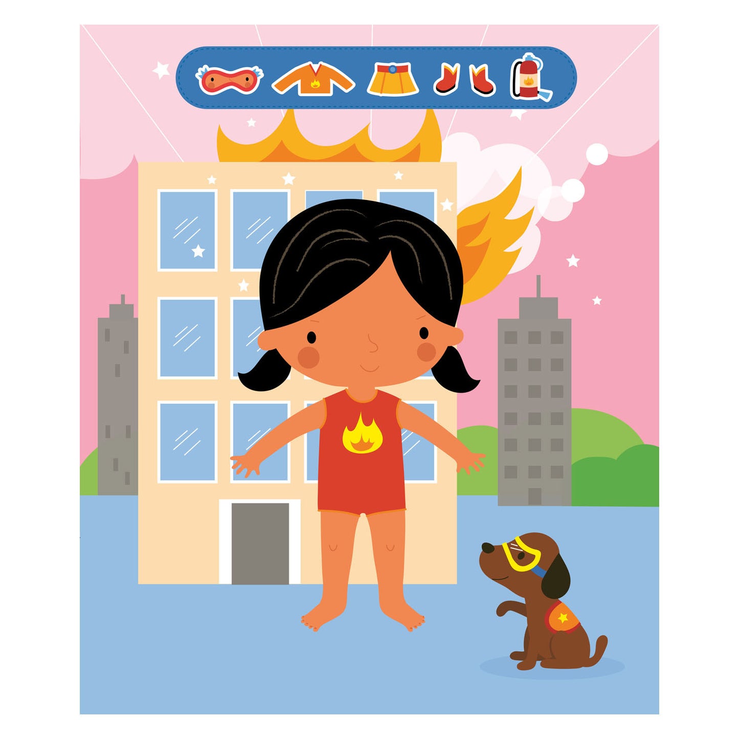Deltas Super Girls Sticker Fun Dressing Dolls Sticker Book