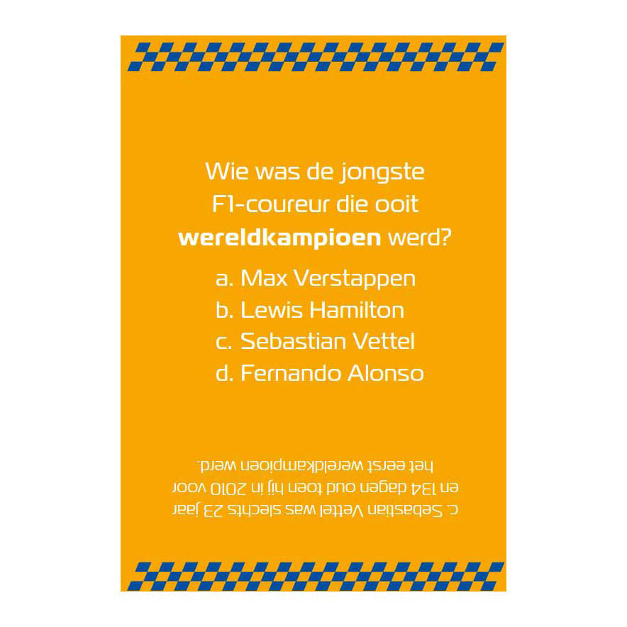 Delta, lass uns ein Quiz machen! - Formel 1