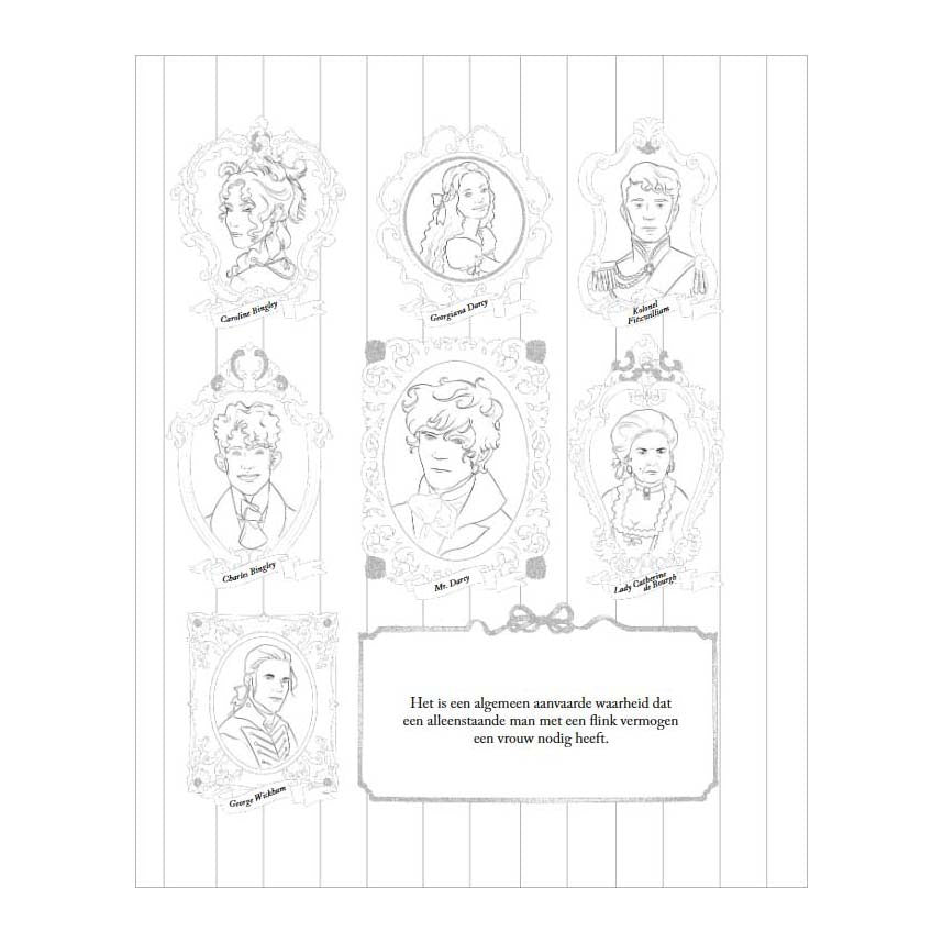 Deltas Stolz-Vorurteil-Malbuch für Erwachsene