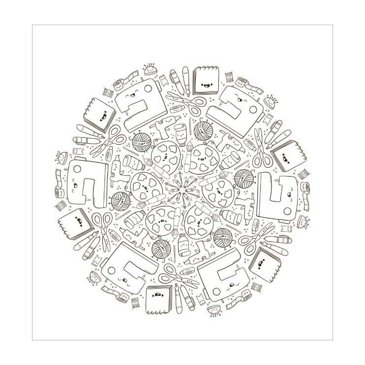 Deltas Kawaii-Mandala-Malspaß