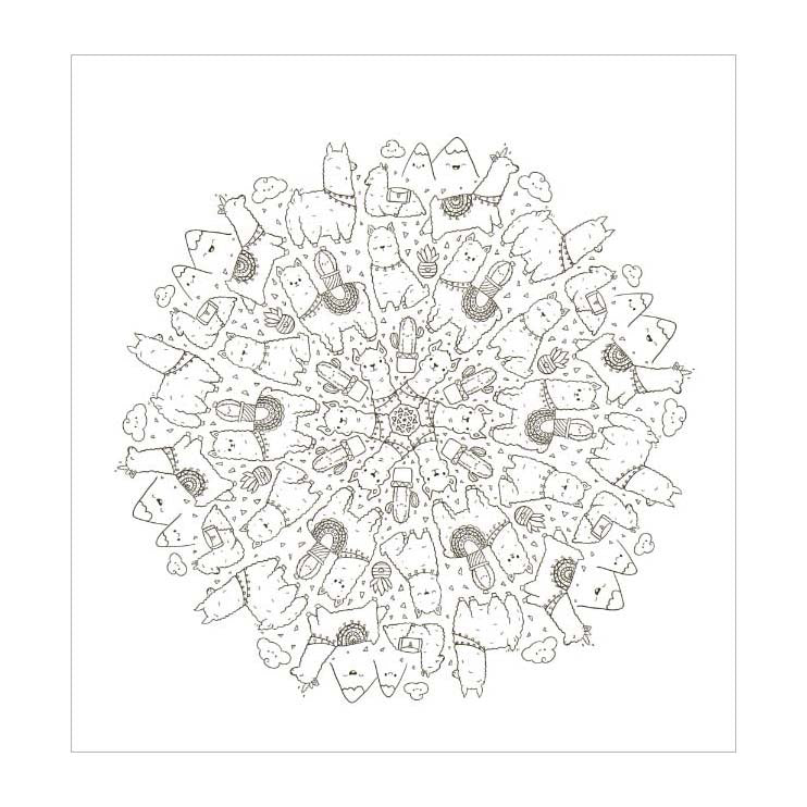 Deltas Kawaii-Mandala-Malspaß