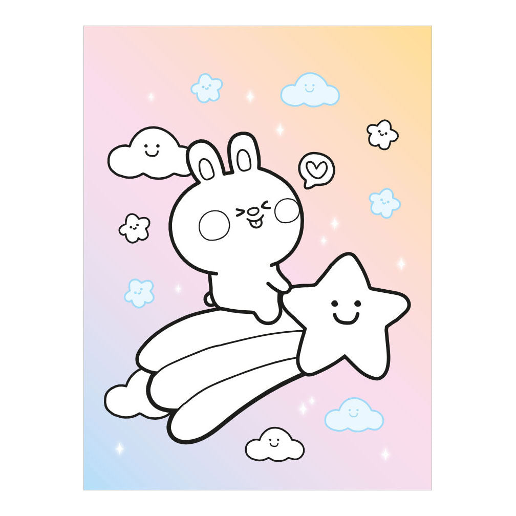 Deltas kawaii Farb- und Aufkleberspaß-Malbuch