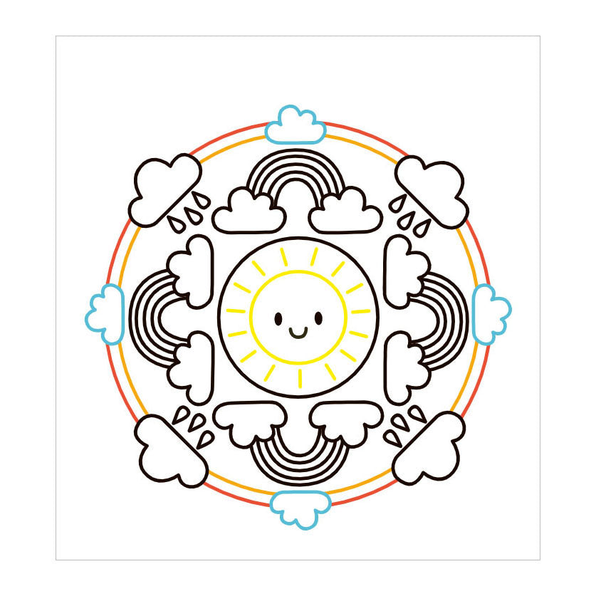 Deltas fröhliches Mandala-Farbmalbuch