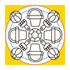 Deltas fröhliches Mandala-Farbmalbuch