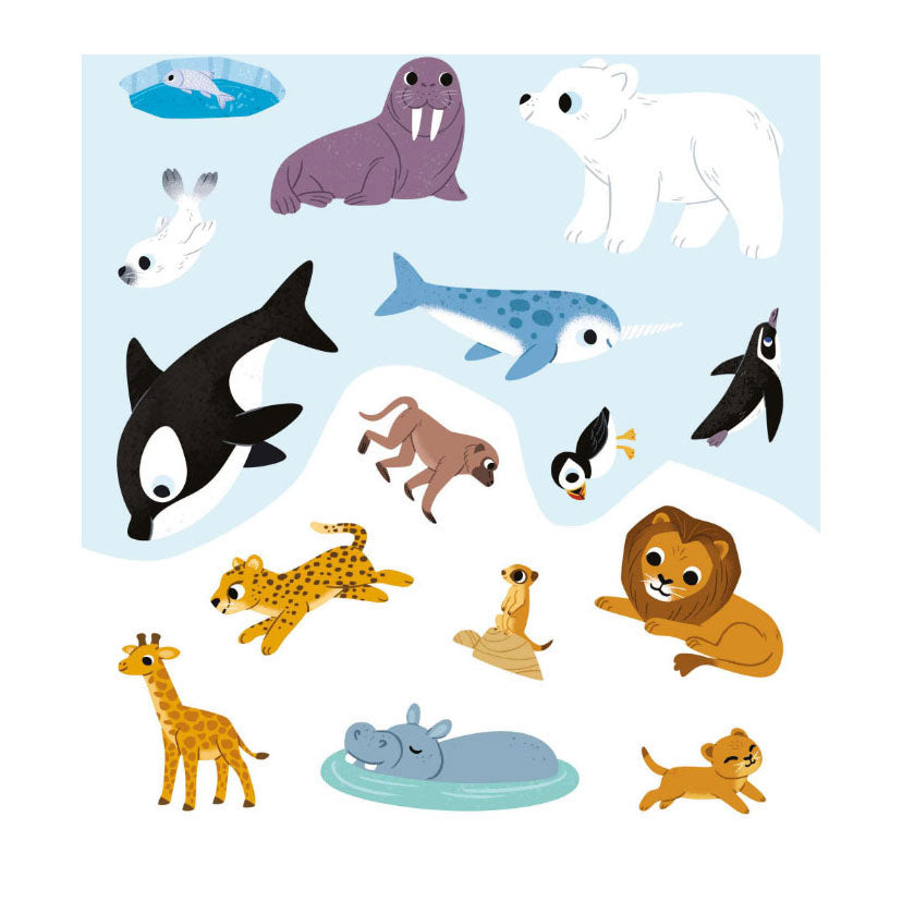 Deltas mein erstes Stickerbuch Tiere der Welt