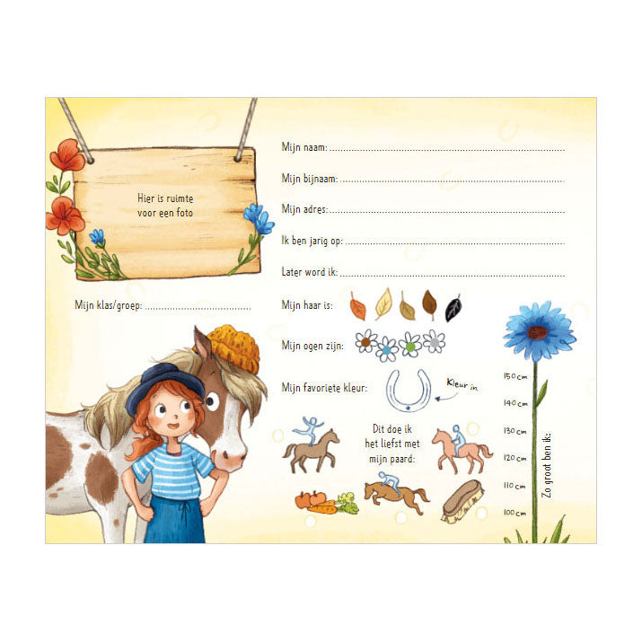 Freundesbuch „Pferdeliebe“.