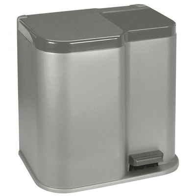 Curver Curver Duo Pedal Bin 15l+6l Silber Schwarz