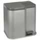 Curver Curver Duo Pedal Bin 15l+6l Silber Schwarz