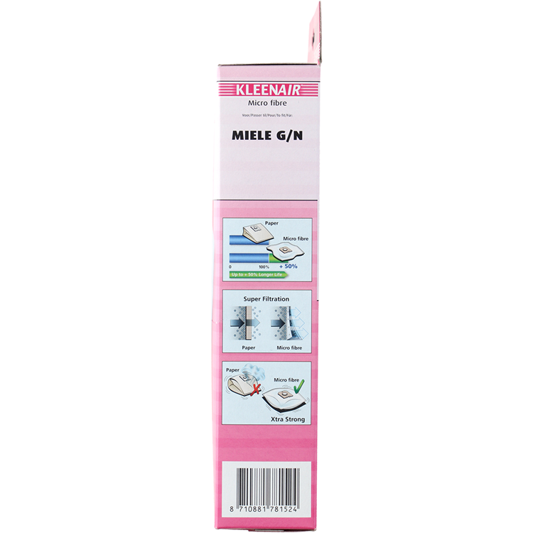 Kleenair 1068547 - sms.stofz.miele mi-8 4 Stück | 5 Stück