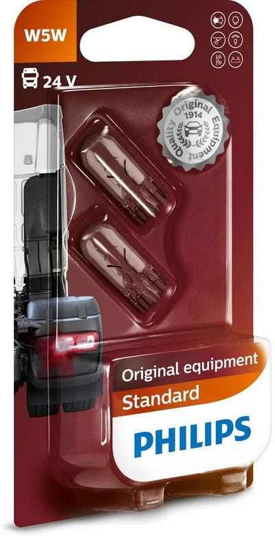 Philips Plug-In-Lampe mit Glassockel, Glassockellampen, 24 V, DAF Nennleist. 5w