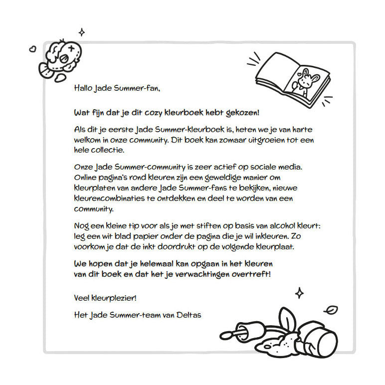 Deltas Cat Crimes – gemütliches Malbuch „Jade Summer“.