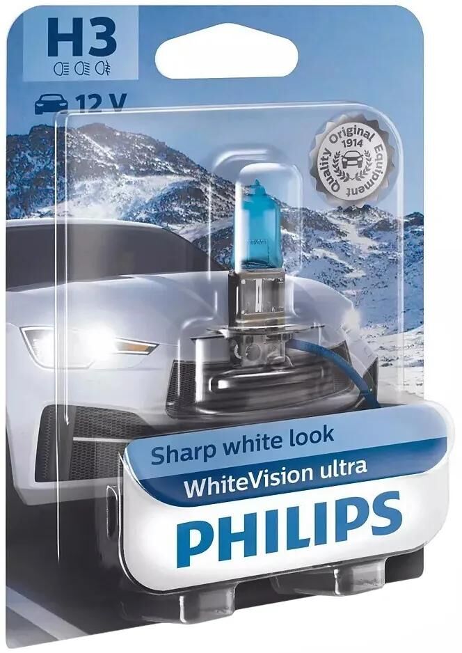 Philips Stirnlampe Whitevision Ultra Whitevision Ultra 12V H3 12V