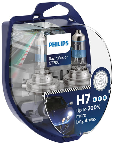Philips Racing Vision GT200 Scheinwerfer aus Lampe H7 12V Kit Racing Vis. GT200
