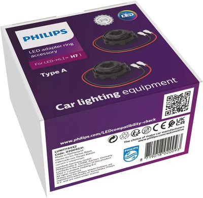 Philips Adapter Ultinon Pro6000 Adapterring LED H7 Typ 11184x2