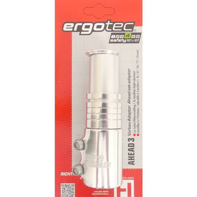 Lenker-Vorbauverlängerung Ergotec Ahead 3 - 1-1 8 AL6061 T6 - silber