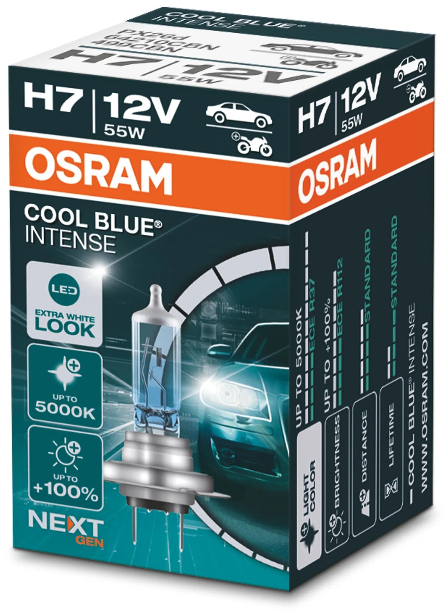 Osram Lamp H7 55W cool blau intensiv