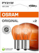 Osram Ballbirb 12V 21W 2PCS. Orange Blase