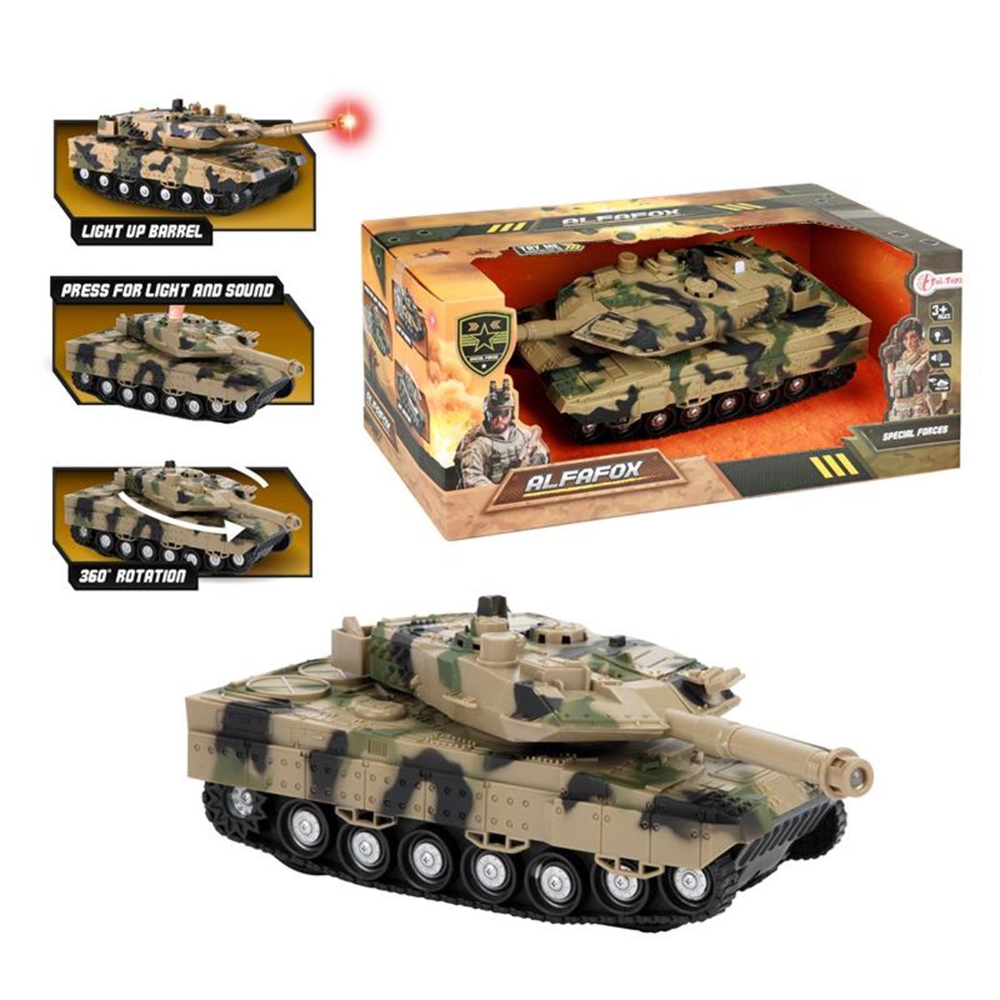 Toi-Toys Alfafox Tank + Licht und Schall