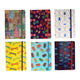 Notebooks 6 Designs - Set von 24st.