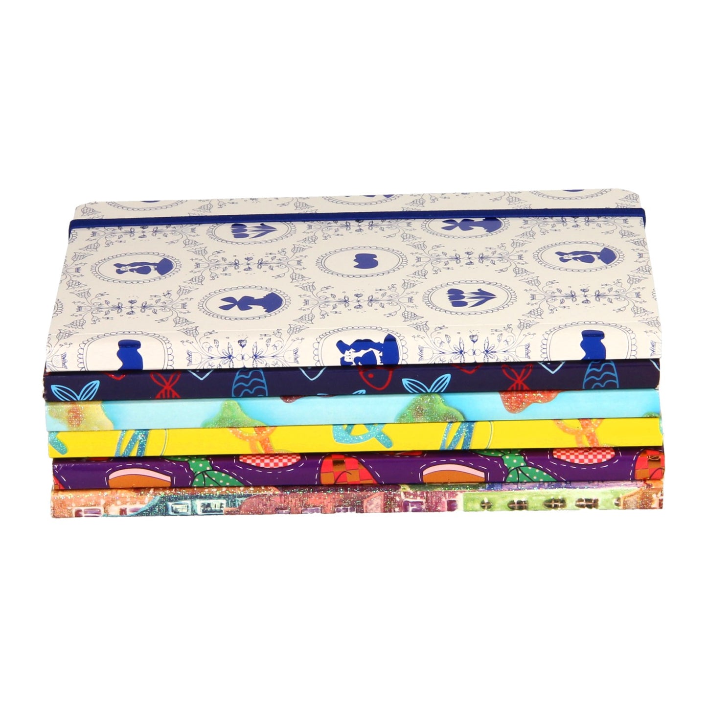 Notebooks 6 Designs - Set von 24st.