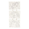 Leinwand Malerei Einhorn, Set von 3 Teilen.