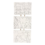 Leinwand Malerei Set Wildtiere, Set von 3 Teilen - afbeelding 2