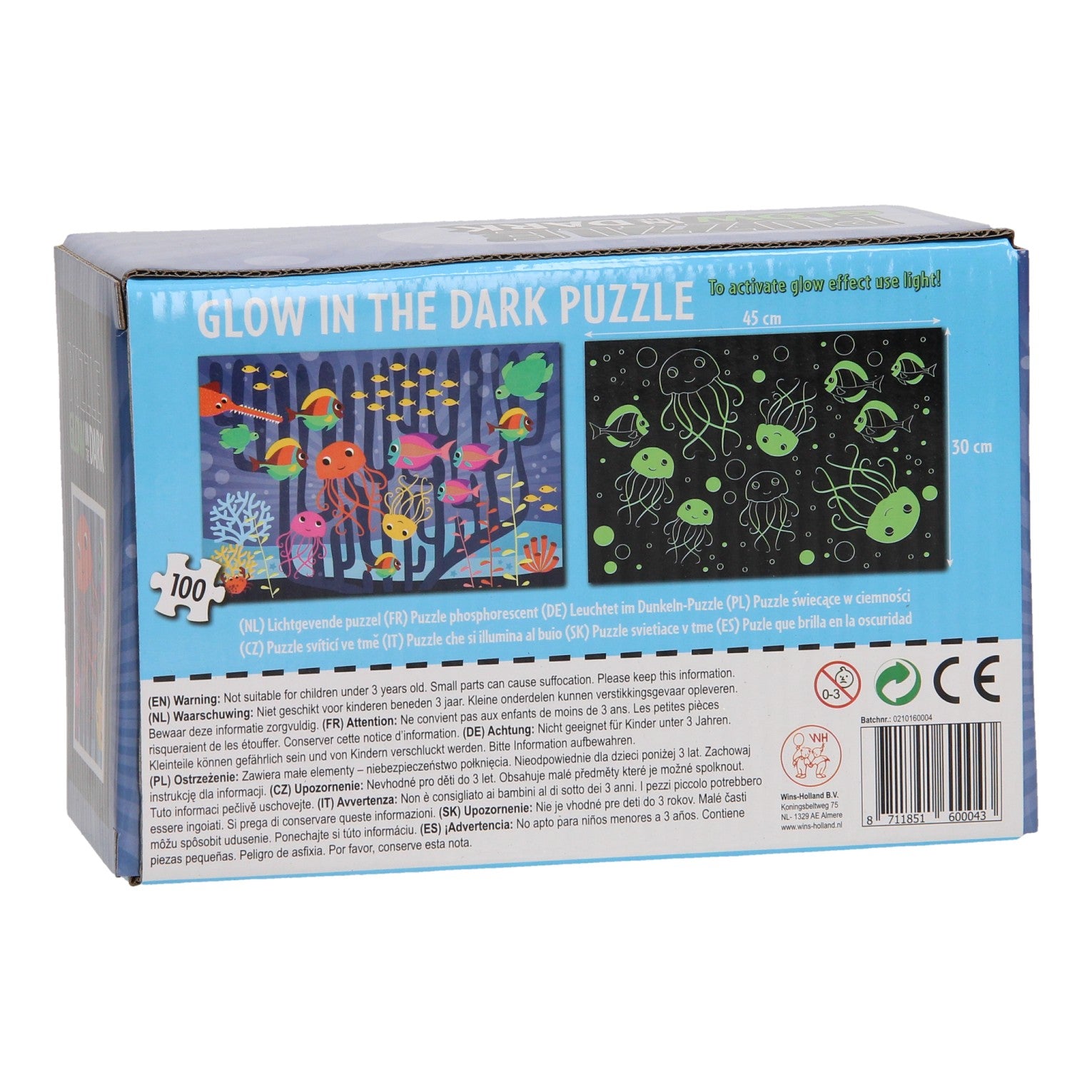 Linie -Puzzle -Leuchten im Dunkeln - Unterwasserwelt, 100..