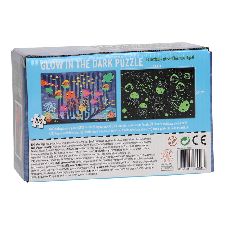 Linie -Puzzle -Leuchten im Dunkeln - Unterwasserwelt, 100..