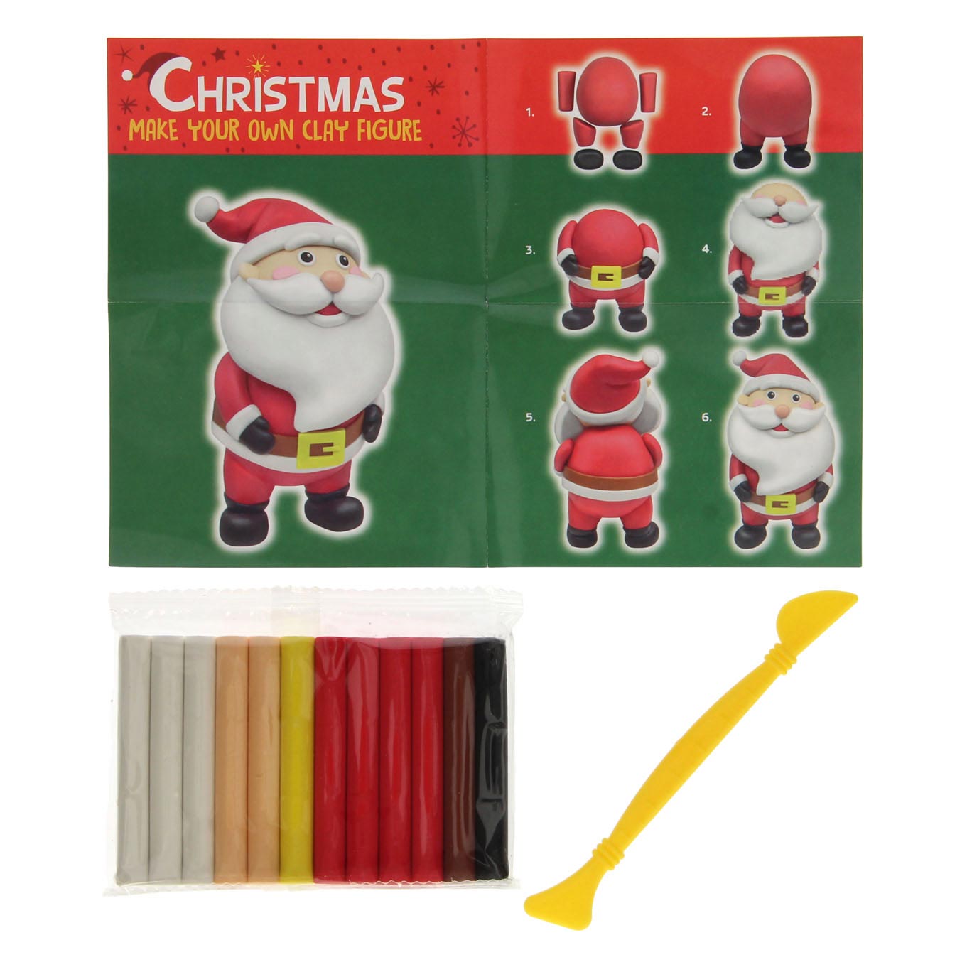 Machen Sie Ihre eigene Tonfigur Weihnachten