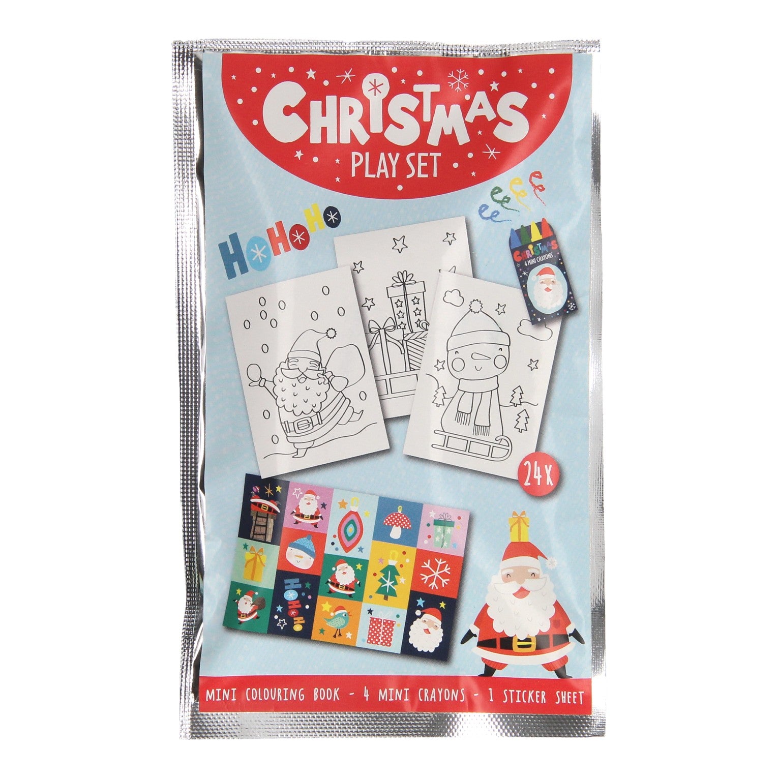 Behandlungssatz: Malbuch, Wachs Crayons Stickerel Christmas