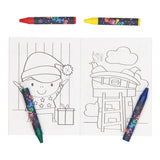 Behandlungssatz: Malbuch, Wachs Crayons Stickerel Christmas - afbeelding 4