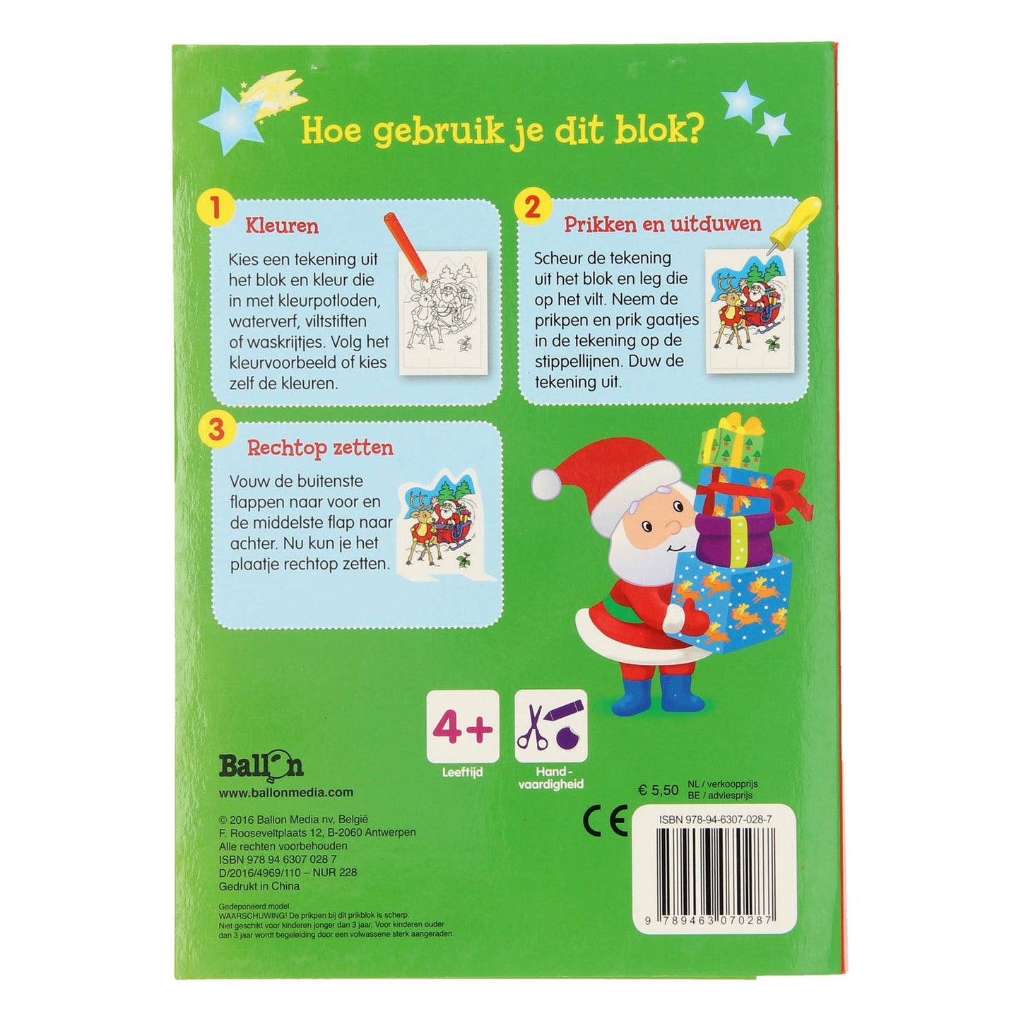 Buch Specials Nederland BV Colors Prikblok Weihnachten