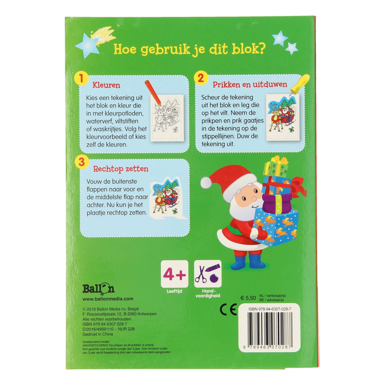 Buch Specials Nederland BV Colors Prikblok Weihnachten