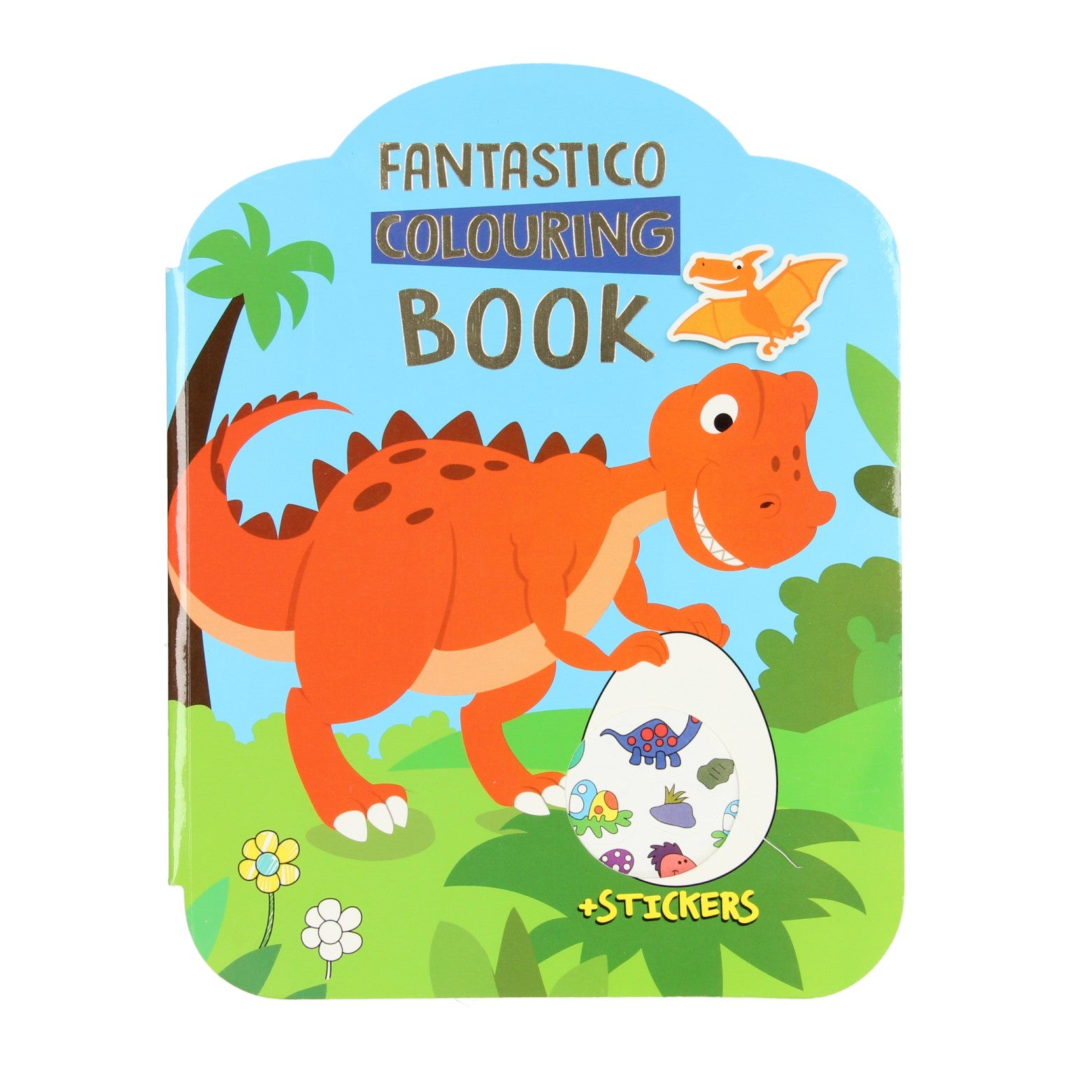 Fantastico Farbe und Aufkleberbuch - Dinosaurus