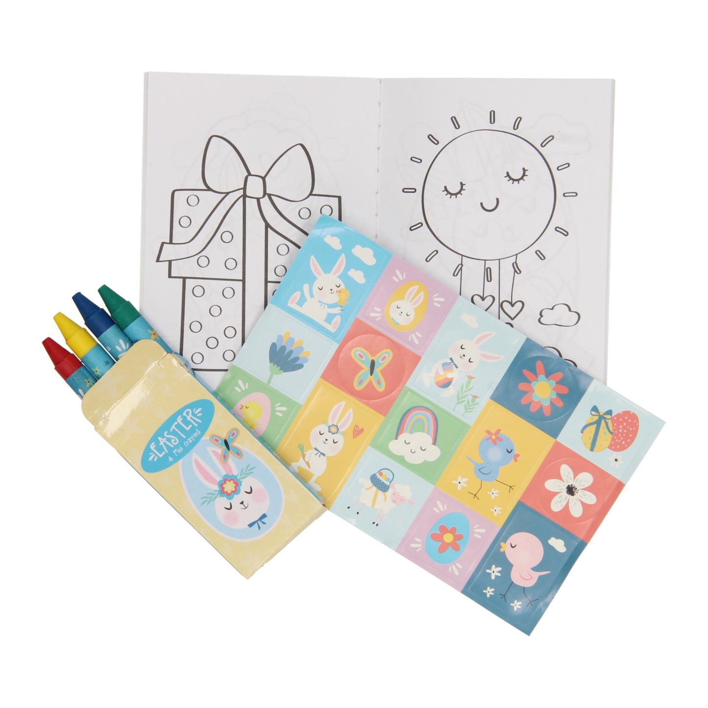 Set Set: Malbuch, Preisträger auf Stickervel Ostern waschen