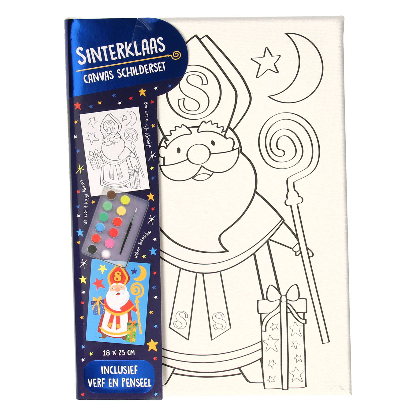 Leinwand Sinterklaas Maleset