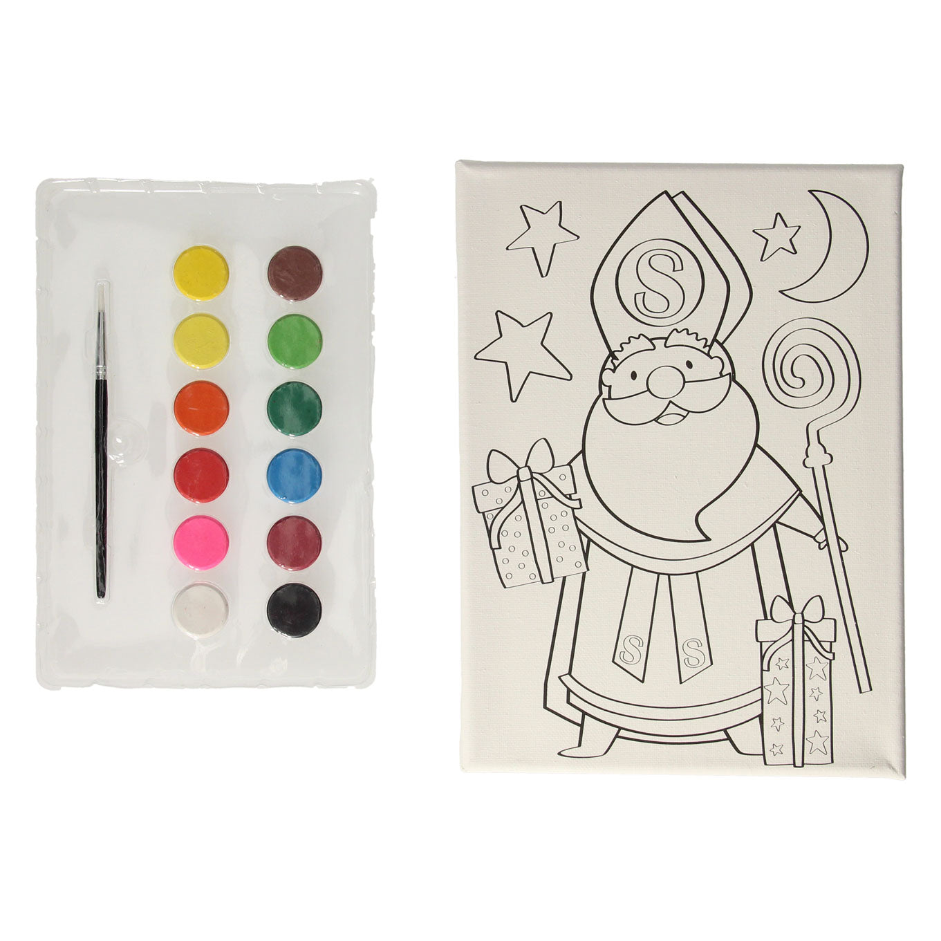 Leinwand Sinterklaas Maleset