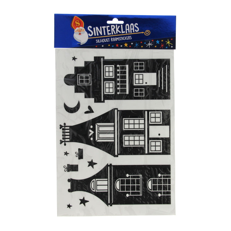 Silhouette -Fensteraufkleber Sinterklaas